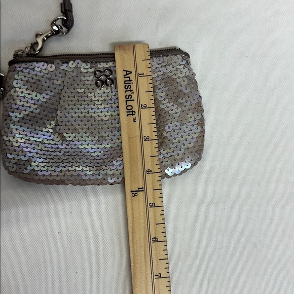 Coach Mermaid Sequin Wristlet with Shimmering Accents - Picture 9 of 9